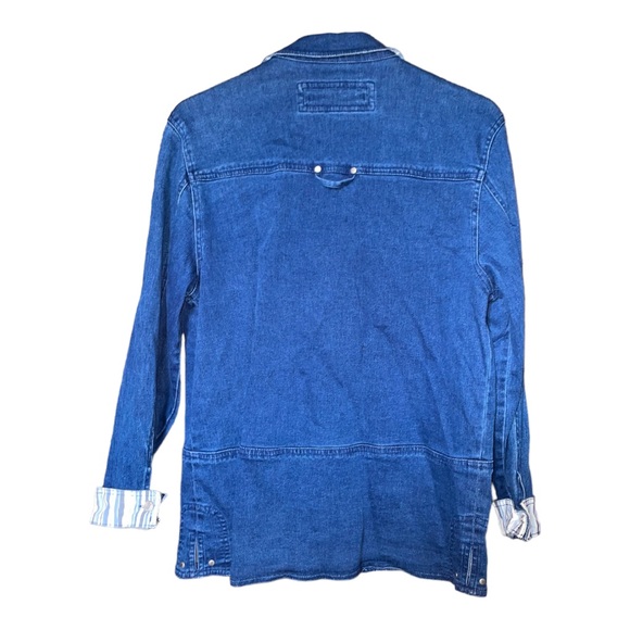 Lana Sport women’s Dark Wash Panelled 1990s Denim Jacket size : 8 - Picture 2 of 7
